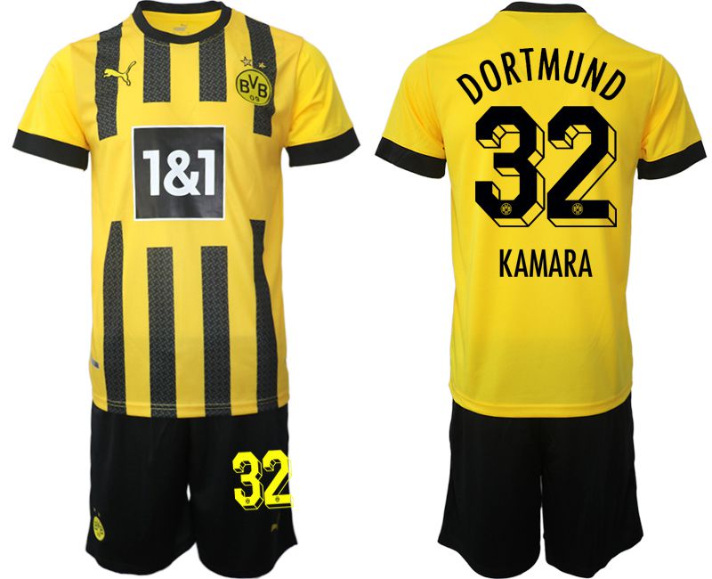 Men 2022-2023 Club Borussia Dortmund home yellow #32 Soccer Jersey->borussia dortmund jersey->Soccer Club Jersey